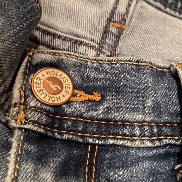 Hollister MIDI Short 4” inseam Jean Short Size 0 Size 24 - Picture 7 of 9